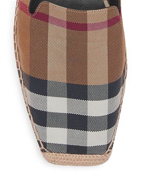 Iconic Tartan Plaid: Burberry Canvas Shoes 